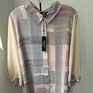 Ladies button down blouse